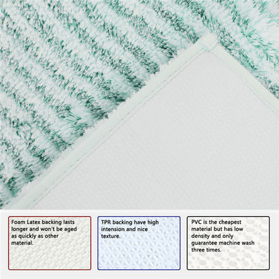 Durable Heavy Density Microfiber Tufted Bath Rug Non Shedding Doormat
